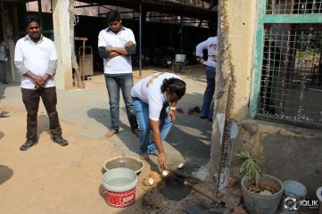 Yamaleela 2 Movie Team Swachh Bharath Program at Niloufer Hospital